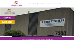 Desktop Screenshot of laropatextile.com
